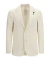 Lardini Single-breasted Patch-pocket Blazer In White