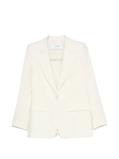 Lardini Single-breasted Peak-lapel Blazer In White
