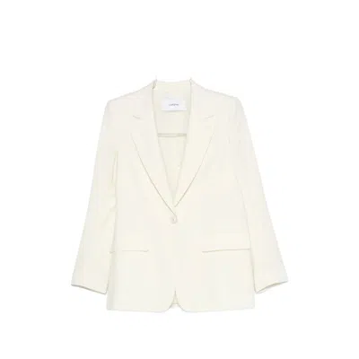 Lardini Single-breasted Peak-lapel Blazer In White