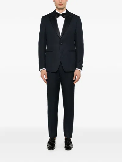 Lardini Single-breasted Suit In Black