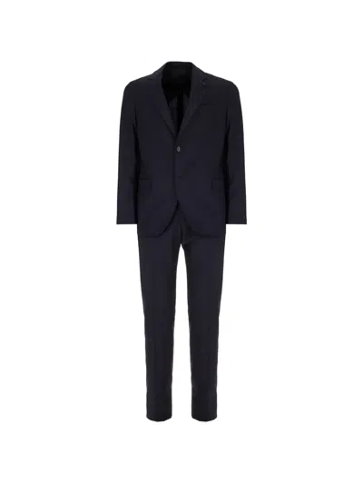 Lardini Single-breasted Suit In Blue