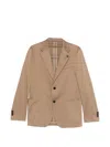 Lardini Single-breasted Suit In Brown
