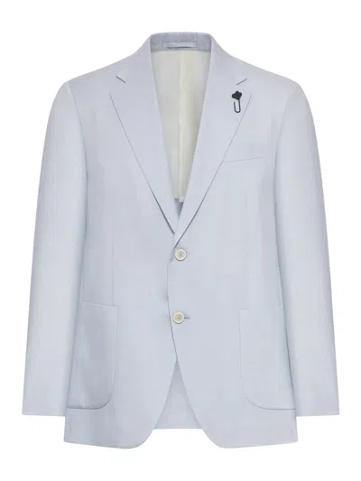 Lardini Single-breasted Tailored Blazer In Blue