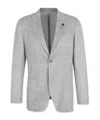 Lardini Single-breasted Tailored Blazer In Gray