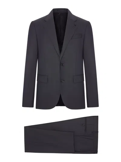 Lardini Single-breasted Tailored Suit In Gray