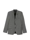Lardini Single-breasted Virgin Wool Suit In Gray