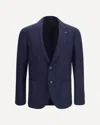 Lardini Single-breasted Notch-lapel Blazer Jacket In Blue