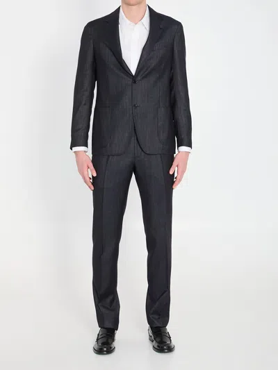 Lardini Single-breasted Wool Blend Suit