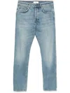 Lardini Navy Faded Jeans In Blue
