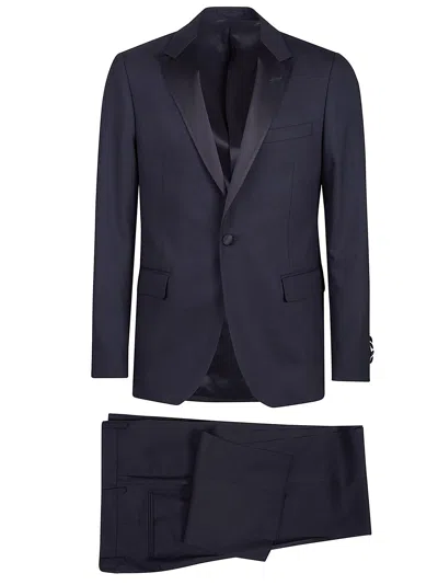 Lardini Slim Fit Soiree Tuxedo Smoking In Blu