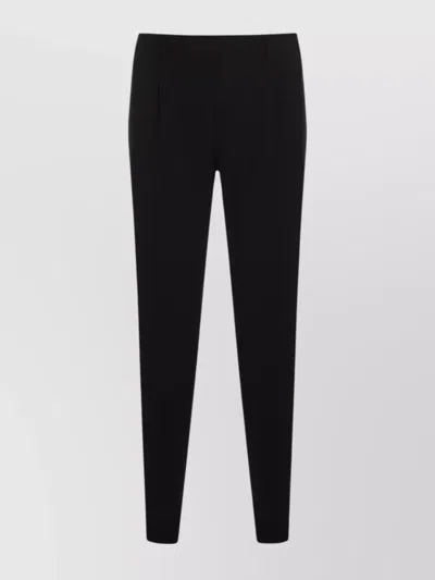 Lardini Slim Fit Trousers Belt Loops In Black