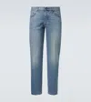 Lardini Belt Loop Jeans In Blue
