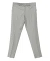 Lardini Slim Tapered Tailored Trousers In Gray