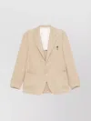 Lardini Sophisticated Single-breasted Blazer Rear Vents