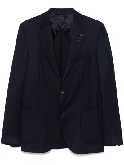 Lardini Virgin Wool Two-piece Set In Grey