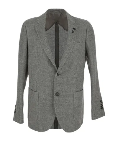 Lardini Special Single-breasted Blazer In Gray