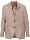 Lardini Special Single-breasted Blazer In Neutrals