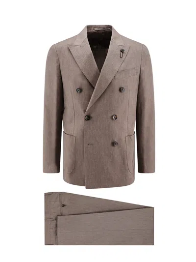 Lardini Special Suit In Brown
