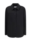 Lardini Black Fleece Wool Clothing In Multi