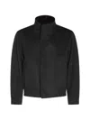 Lardini Stand Collar Wool Blouson