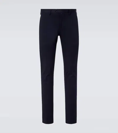 Lardini Gerade Chinohose Aus Baumwolle In Blau