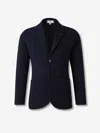 Lardini Single-breasted Virgin Wool Blazer In Blue