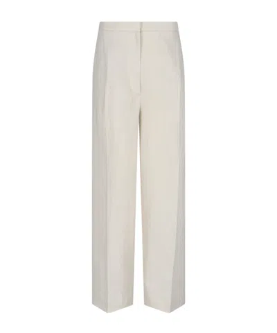 Lardini Straight-leg Casual Pants In Cream