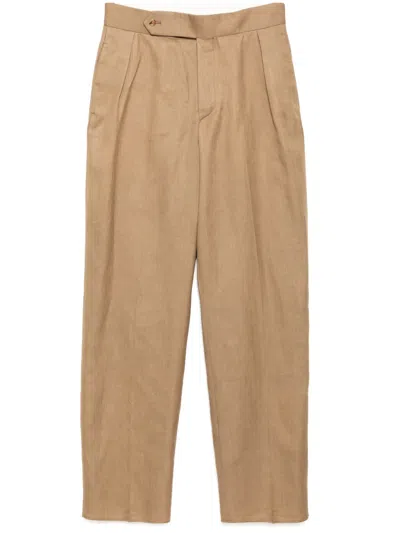 Lardini Straight-leg Chinos In Brown