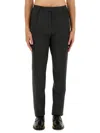 Lardini Straight Leg Trousers With Belt Loops In Black