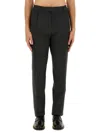 Lardini Straight Leg Trousers With Belt Loops In Black