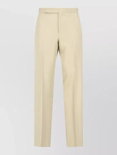 Lardini Lightweight Tailored Trousers In Viscose-silk Blend In Neutral