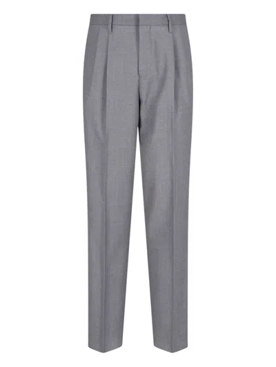 Lardini Straight Pants In Gray