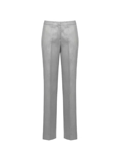Lardini Straight-leg Tailored Trousers In Gray