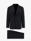 Lardini Stretch Cotton Suit With Iconic Removable Brooch