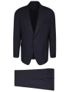 Lardini Stretch Fabric 3 Pieces Blue Suit In Blue