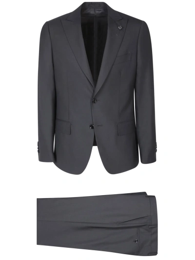Lardini Stretch Fabric Black Suit