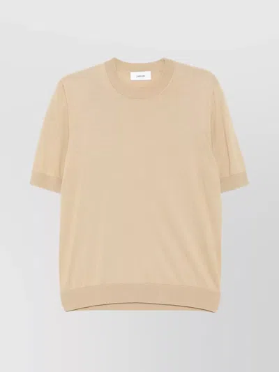 Lardini Stretch-jersey Sweater Ribbed Finish In 003