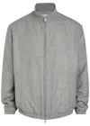 Lardini Stretch-wool Jacket In Grey
