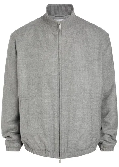 Lardini Stretch-wool Jacket In Grey