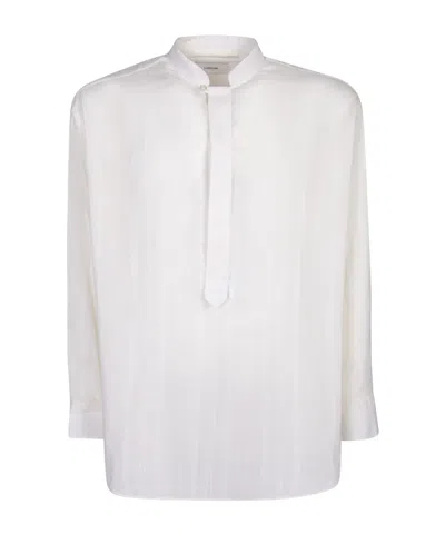 Lardini Striped Cotton Shirt In White