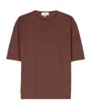 Lardini Striped Knitted T-shirt In Red
