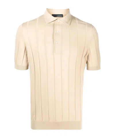Lardini Striped-pattern Cotton Polo Shirt