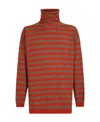 Lardini Alpaca Wool- Blend High Neck Sweater In Red