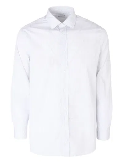 Lardini Striped Shirt In White