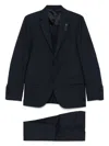 Lardini Single-breasted Suit In Blue