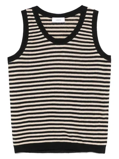 Lardini Striped Tank Top In Multicolor
