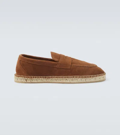 Lardini Suede Espadrilles In Brown