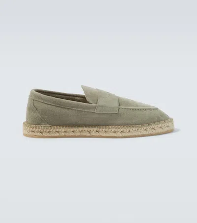 Lardini Suede Espadrilles In Green