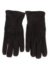Lardini Leather Gloves In Brown