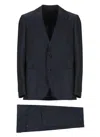 Lardini Tailored Double-breasted Suit With Peak Lapel In Blue
